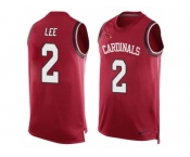 Men Nike Arizona Cardinals #2 Andy Lee Limited Red Player Name & Number Tank Top NFL Jersey