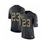Men Nike Arizona Cardinals #23 Adrian Peterson Limited Black 2016 Salute to Service NFL Jersey