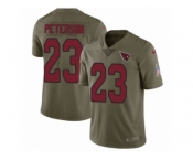 Men Nike Arizona Cardinals #23 Adrian Peterson Limited Olive 2017 Salute to Service NFL Jersey