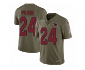Men Nike Arizona Cardinals #24 Adrian Wilson Limited Olive 2017 Salute to Service NFL Jersey