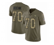 Men Nike Arizona Cardinals #70 Evan Boehm Limited Olive Camo 2017 Salute to Service NFL Jersey