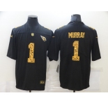 Men's Arizona Cardinals #1 Kyler Murray 2020 Black Leopard Print Fashion Limited Stitched Jersey