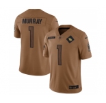 Men's Arizona Cardinals #1 Kyler Murray 2023 Brown Salute To Service Limited Football Stitched Jersey