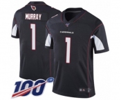 Men's Arizona Cardinals #1 Kyler Murray Black Alternate Vapor Untouchable Limited Player 100th Season Football Jersey