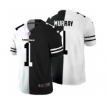 Men's Arizona Cardinals #1 Kyler Murray Black V White Peace Split Vapor Untouchable Limited Football Jersey
