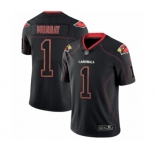Men's Arizona Cardinals #1 Kyler Murray Limited Lights Out Black Rush Football Jersey