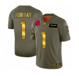 Men's Arizona Cardinals #1 Kyler Murray Limited Olive Gold 2019 Salute to Service Football Jersey