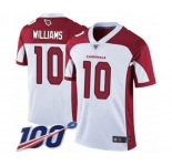 Men's Arizona Cardinals #10 Chad Williams White Vapor Untouchable Limited Player 100th Season Football Jersey