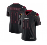 Men's Arizona Cardinals #11 Larry Fitzgerald Limited Lights Out Black Rush Football Jersey