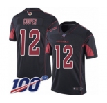 Men's Arizona Cardinals #12 Pharoh Cooper Limited Black Rush Vapor Untouchable 100th Season Football Jersey