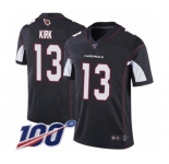 Men's Arizona Cardinals #13 Christian Kirk Black Alternate Vapor Untouchable Limited Player 100th Season Football Jersey