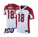 Men's Arizona Cardinals #18 Kevin White Vapor Untouchable Limited Player 100th Season Football Jersey