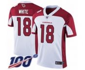 Men's Arizona Cardinals #18 Kevin White Vapor Untouchable Limited Player 100th Season Football Jersey