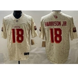 Men's Arizona Cardinals #18 Marvin Harrison Jr Limited Cream Rivalries FUSE Vapor Jersey
