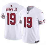 Men's Arizona Cardinals #19 Anthony Brown JR White 2024 F.U.S.E. Vapor Untouchable Limited Stitched Jersey