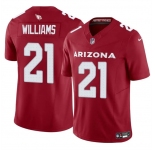 Men's Arizona Cardinals #21 Garrett Williams Red 2024 F.U.S.E. Vapor Untouchable Limited Stitched Jersey