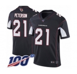 Men's Arizona Cardinals #21 Patrick Peterson Black Alternate Vapor Untouchable Limited Player 100th Season Football Jersey