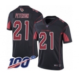 Men's Arizona Cardinals #21 Patrick Peterson Limited Black Rush Vapor Untouchable 100th Season Football Jersey