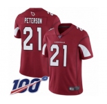 Men's Arizona Cardinals #21 Patrick Peterson Red Team Color Vapor Untouchable Limited Player 100th Season Football Jersey