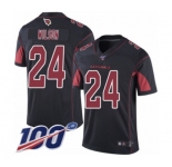Men's Arizona Cardinals #24 Adrian Wilson Limited Black Rush Vapor Untouchable 100th Season Football Jersey