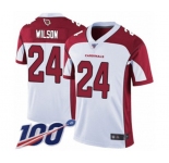 Men's Arizona Cardinals #24 Adrian Wilson White Vapor Untouchable Limited Player 100th Season Football Jersey