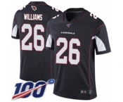Men's Arizona Cardinals #26 Brandon Williams Black Alternate Vapor Untouchable Limited Player 100th Season Football Jersey