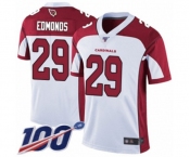 Men's Arizona Cardinals #29 Chase Edmonds White Vapor Untouchable Limited Player 100th Season Football Jersey