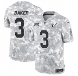 Men's Arizona Cardinals #3 Budda Baker 2024 F.U.S.E. Arctic Camo Salute to Service Limited Football Stitched Jersey