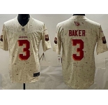 Men's Arizona Cardinals #3 Budda Baker Limited Cream Rivalries FUSE Vapor Jersey