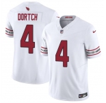 Men's Arizona Cardinals #4 Greg Dortch White 2024 F.U.S.E. Vapor Untouchable Limited Stitched Football Jersey