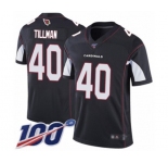 Men's Arizona Cardinals #40 Pat Tillman Black Alternate Vapor Untouchable Limited Player 100th Season Football Jersey