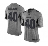 Men's Arizona Cardinals #40 Pat Tillman Limited Gray Gridiron Football Jersey
