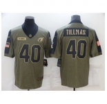 Men's Arizona Cardinals #40 Pat Tillman Nike Olive 2021 Salute To Service Limited Player Jersey