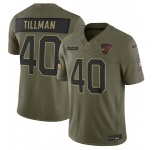 Men's Arizona Cardinals #40 Pat Tillman Olive 2025 Salute to Service Limited Football Stitched Jersey