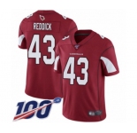 Men's Arizona Cardinals #43 Haason Reddick Red Team Color Vapor Untouchable Limited Player 100th Season Football Jersey