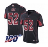 Men's Arizona Cardinals #52 Mason Cole Limited Black Rush Vapor Untouchable 100th Season Football Jersey