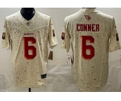 Men's Arizona Cardinals #6 James Conner Limited Cream Rivalries FUSE Vapor Jersey