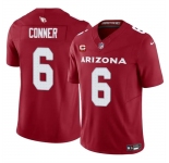 Men's Arizona Cardinals #6 James Conner Red 2024 F.U.S.E. With 3-Star C Patch Vapor Untouchable Limited Football Stitched Jersey