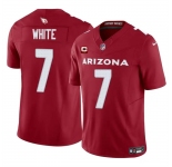 Men's Arizona Cardinals #7 Kyzir White Red 2024 F.U.S.E. With 2-Star C Patch Vapor Untouchable Limited Football Stitched Jersey