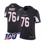 Men's Arizona Cardinals #76 Marcus Gilbert Black Alternate Vapor Untouchable Limited Player 100th Season Football Jersey