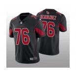 Men's Arizona Cardinals #76 Will Hernandez Black Color Rush Stitched Football Jersey