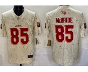 Men's Arizona Cardinals #85 Trey McBride Limited Cream Rivalries FUSE Vapor Jersey