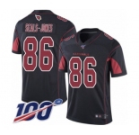Men's Arizona Cardinals #86 Ricky Seals-Jones Limited Black Rush Vapor Untouchable 100th Season Football Jersey