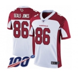 Men's Arizona Cardinals #86 Ricky Seals-Jones White Vapor Untouchable Limited Player 100th Season Football Jersey