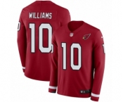 Men's Nike Arizona Cardinals #10 Chad Williams Limited Red Therma Long Sleeve NFL Jersey