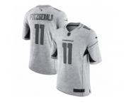 Men's Nike Arizona Cardinals #11 Larry Fitzgerald Limited Gray Gridiron II NFL Jersey