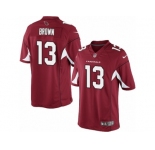 Men's Nike Arizona Cardinals #13 Jaron Brown Limited Red Team Color NFL Jersey