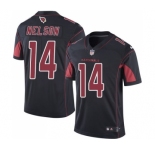 Men's Nike Arizona Cardinals #14 J.J. Nelson Limited Black Rush Vapor Untouchable NFL Jersey