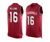 Men's Nike Arizona Cardinals #16 Chad Williams Limited Red Player Name & Number Tank Top NFL Jersey