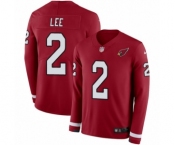 Men's Nike Arizona Cardinals #2 Andy Lee Limited Red Therma Long Sleeve NFL Jersey